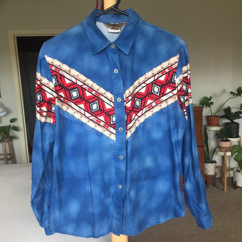 🌸Vintage Western Cowboy Shirt